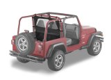 Bestop 97-02 Jeep Wrangler TJ Windjammer (Black Denim) thumbnail 1