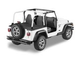 Bestop 03-06 Jeep Wrangler TJ Exc. Unlimited Duster Deck Cover (Black Diamond Factory Soft Top) thumbnail 1