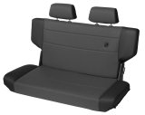 Bestop N-Tumble Seat - 97-06 Jeep Wrangler TJ Rear Trailmax Fold (Center Fabric Insert Black Denim) thumbnail 1