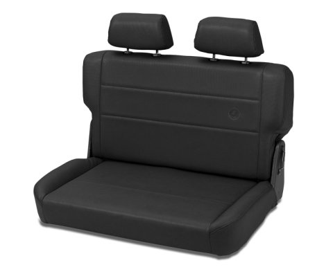 Bestop N-Tumble Seat - 55-83 Jeep Cj5 Fold (All Vinyl Black Denim) thumbnail 1