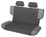 Bestop N-Tumble Seat - 97-06 Jeep Wrangler TJ Rear Trailmax Ii Fold (All Vinyl Charcoal/Gray) thumbnail 1