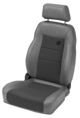 Bestop 76-86 Jeep Cj7 Front Passenger Side Trailmax II Pro Seat (Center Fabric Insert Charcoal/Gray) thumbnail 1