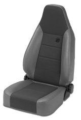 Bestop 76-86 Jeep Cj7 Front Trailmax II Sport Seat (Center Fabric Insert Charcoal/Gray) thumbnail 1