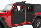Bestop 20-26 Jeep Gladiator / 18-26 Wrangler JL Full Fabric Doors (Rear Black Twill) thumbnail 2