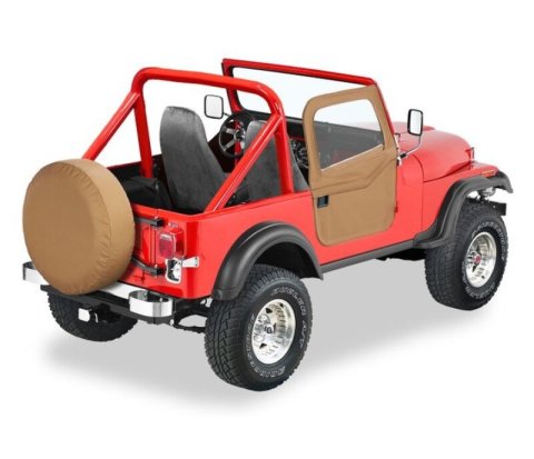 Bestop 76-86 Jeep Cj7 Full Fabric Doors (Spice) thumbnail 2