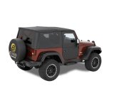 Bestop 07-18 Jeep Wrangler JK Full Fabric Doors (Front Doors Black Twill) thumbnail 1