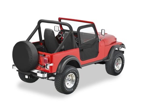 Bestop 76-86 Jeep Cj7 Full Fabric Doors (Black Crush) thumbnail 1