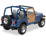 Bestop 80-86 Jeep Cj7 / 87-95 Wrangler YJ Full Fabric Doors (Spice) thumbnail 1