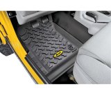 Bestop 76-86 Jeep Cj7 / 87-95 Wrangler YJ Front Floor Mats (Black) thumbnail 1