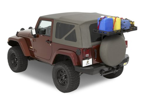 Bestop 07-18 Jeep Wrangler Jeep JK Highrock 4X4 Tailgate Rack Bracket Kit For Highrock Tray 41444 thumbnail 1