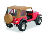 Bestop 76-86 Jeep Cj7 / 87-95 Wrangler YJ Supertop Classic Skin (Spice Clear Windows) thumbnail 1