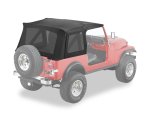 Bestop 76-86 Jeep Cj7 / 87-95 Wrangler YJ Supertop Classic Skin (Black Denim Tinted Windows) thumbnail 1