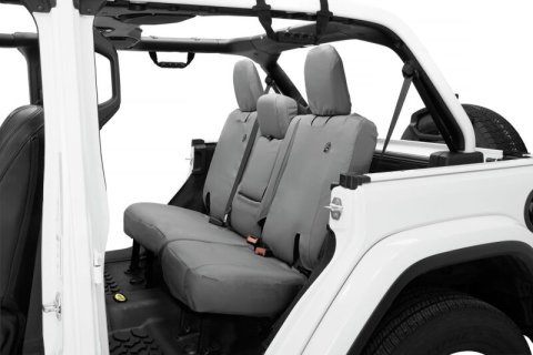 Bestop 18-23 Jeep Wrangler JL 4-Door Exc. 4Xe Rear W/ Fold Down Arm Rest Seat Covers (Charcoal)