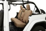 Bestop 18-23 Jeep Wrangler JL 4-Door Exc. 4Xe Rear W/ Fold Down Arm Rest Seat Covers (Tan) thumbnail 1