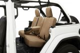 Bestop 18-23 Jeep Wrangler JL 4-Door Exc. 4Xe Rear W/ Fold Down Arm Rest Seat Covers (Tan) thumbnail 2