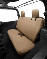 Bestop 18-23 Jeep Wrangler JL 2-Door Rear Seat Covers (Tan) thumbnail 1