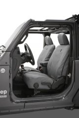Bestop 18-26 Jeep Wrangler JL 2-Door Front Seat Covers (Charcoal) thumbnail 1
