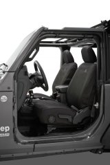 Bestop 18-26 Jeep Wrangler JL 2-Door Front Seat Covers (Black Diamond) thumbnail 1