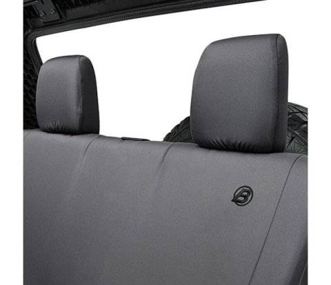 Bestop 08-12 Jeep Wrangler JK 4-Door Rear Seat Covers (Black Diamond)