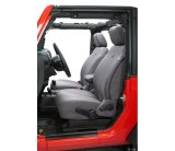 Bestop 07-12 Jeep Wrangler JK Front Seat Covers (Charcoal) thumbnail 1