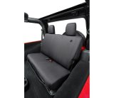 Bestop 07-18 Jeep Wrangler JK 2-Door Rear Seat Covers (Black Diamond) thumbnail 1