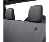 Bestop 07-18 Jeep Wrangler JK 2-Door Rear Seat Covers (Black Diamond) thumbnail 2