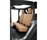 Bestop 13-18 Jeep Wrangler JK 4-Door Rear Seat Covers (Tan) thumbnail 1