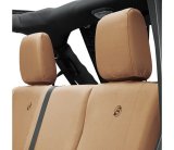 Bestop 13-18 Jeep Wrangler JK 4-Door Rear Seat Covers (Tan) thumbnail 2