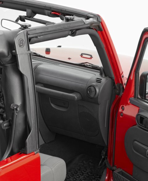 Bestop 07-18 Jeep Wrangler JK 2-Door Door Surrounds (Set Of 2) thumbnail 1