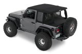 Bestop 18-26 Jeep Wrangler JL 2-Door Halftop Conversion Kit (Black Diamond) thumbnail 4