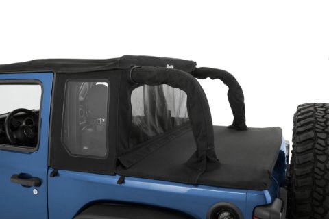Bestop 18-23 Jeep Wrangler JL 2-Door Halftop Soft Top (Black Diamond) thumbnail 3
