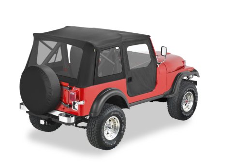 Bestop 55-75 Jeep Cj5 / 52-62 M38A1 Supertop Classic (Black Denim Clear Windows)