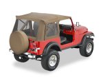 Bestop 76-86 Jeep Cj7 / 87-95 Wrangler YJ Supertop Classic (Spice Clear Windows) thumbnail 1