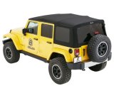 Bestop 07-18 Jeep Wrangler JK 4-Door Supertop (Premium Black Twill) thumbnail 1