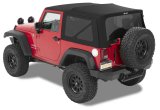 Bestop 07-18 Jeep Wrangler JK 2-Door Supertop (Premium Black Twill) thumbnail 1