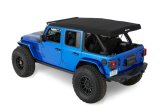 Bestop 18-26 Jeep Wrangler JL 4-Door Supertop (Premium Black Twill) thumbnail 2