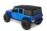 Bestop 18-26 Jeep Wrangler JL 4-Door Supertop (Premium Black Twill) thumbnail 4