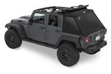 Bestop 07-18 Jeep Wrangler JK 4-Door Jeep Trektop Glide (Premium Black Twill) thumbnail 3