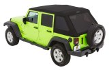 Bestop 07-18 Jeep Wrangler JK 4-Door Trektop Glide (Black Diamond) thumbnail 1