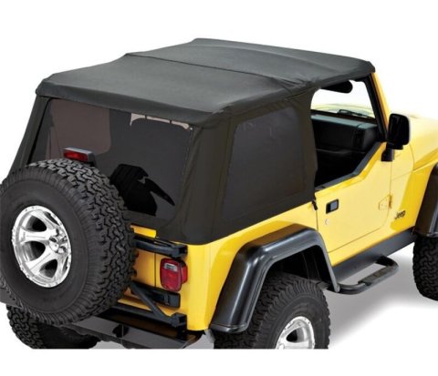 Bestop 97-06 Jeep Wrangler TJ Exc. Unlimited Trektop (Premium Black Twill) thumbnail 1