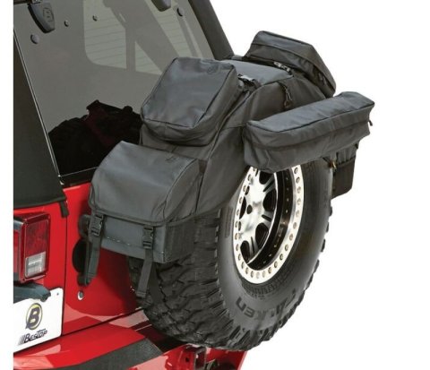 Bestop 87-95 Jeep Wrangler YJ Roughrider Spare Tire Organizer (Fits 30 To 33 Diameter Tire) thumbnail 1