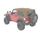 Bestop 07-18 Jeep Wrangler JK 2-Door Window Set (Pebble Beige Twill) thumbnail 1