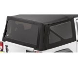Bestop 07-09 Jeep Wrangler JK 2-Door Window Set (Premium Black Twill) thumbnail 1
