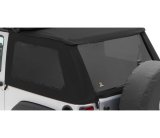 Bestop 07-18 Jeep Wrangler JK 2-Door Window Set (Premium Black Twill Fits Trektop 56922) thumbnail 1