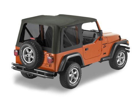 Bestop 03-06 Jeep Wrangler TJ Replace A-Top (Blk Diamond Sailcloth Tinted Windows No Door Skins ) thumbnail 1
