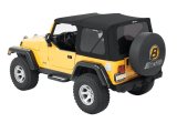 Bestop 97-06 Jeep Wrangler TJ Replace A-Top (Prem Blk Twill Tinted Windows No Door Skins ) thumbnail 1