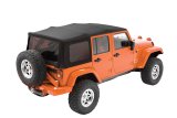 Bestop 10-18 Jeep Wrangler JK 2 Door A-Top (Blk Diamond Sailcloth Tinted Windows) thumbnail 1