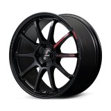 Gram Lights 57NR LIMITED II 17x7.0 +47 4-100 Semigloss Black Wheel w/ Black Cap/Stickers/Air Valve thumbnail 2