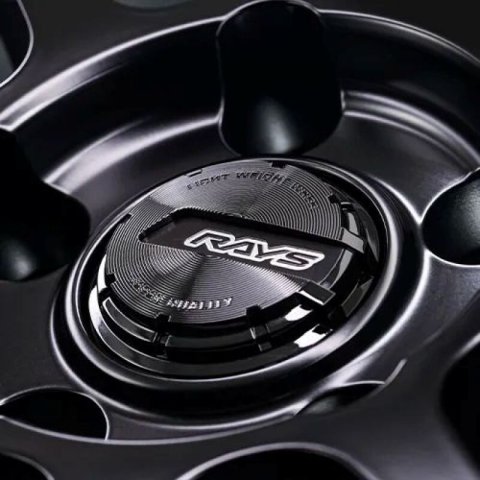 Gram Lights 57NR LIMITED II 18x9.5 +38 5-114.3 Semigloss Black Wheel w/ Black Cap/Stickers/Air Valve thumbnail 2