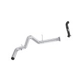 MBRP 07-10 Chevy Silverado / GMC Sierra 2500/3500HD 4in OD CatBack Single Side Exit w/ Downpipe - AL thumbnail 1
